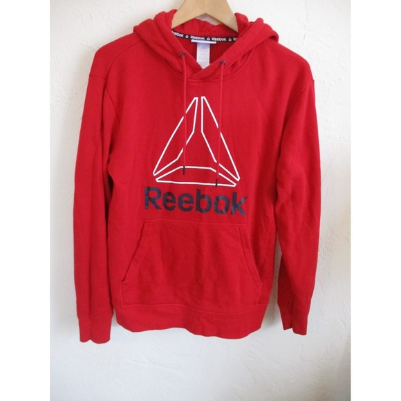 Reebok Other - Hoodie  Pullover Men's Reebok  Delta Fleece Hoodie- Red - Size Small